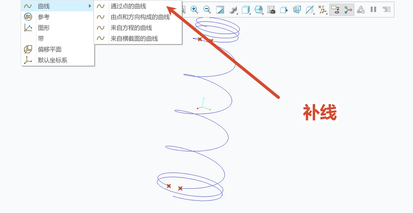 选择通过点的曲线